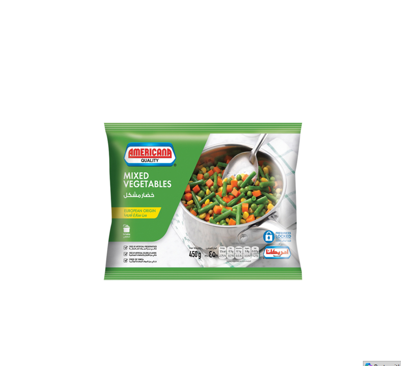 AMERICANA MIXED VEGETABLES 450GM