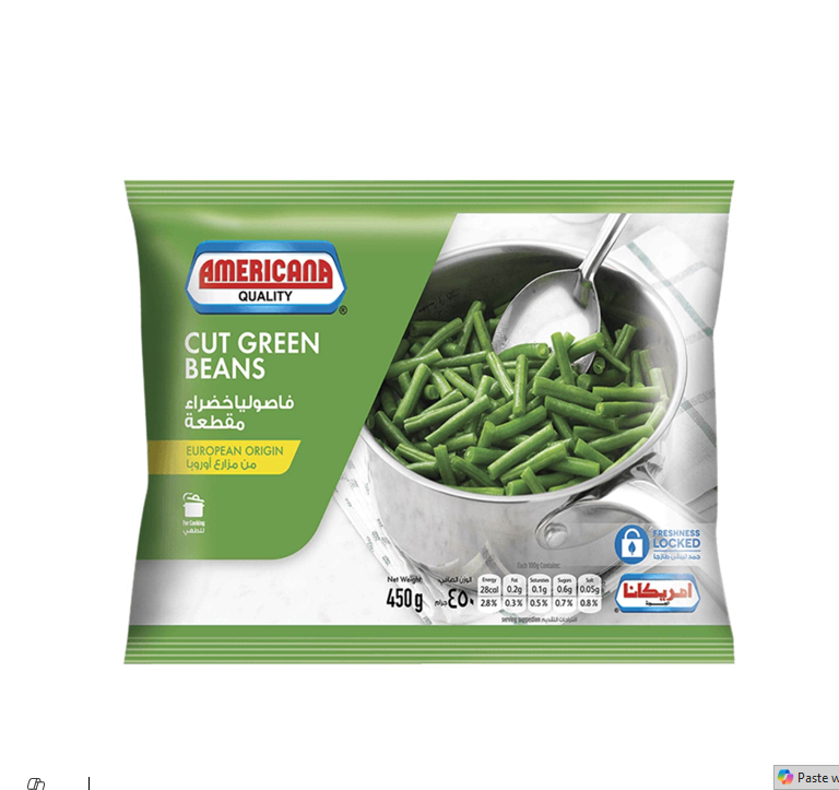AMERICANA GREEN BEANS 450GM