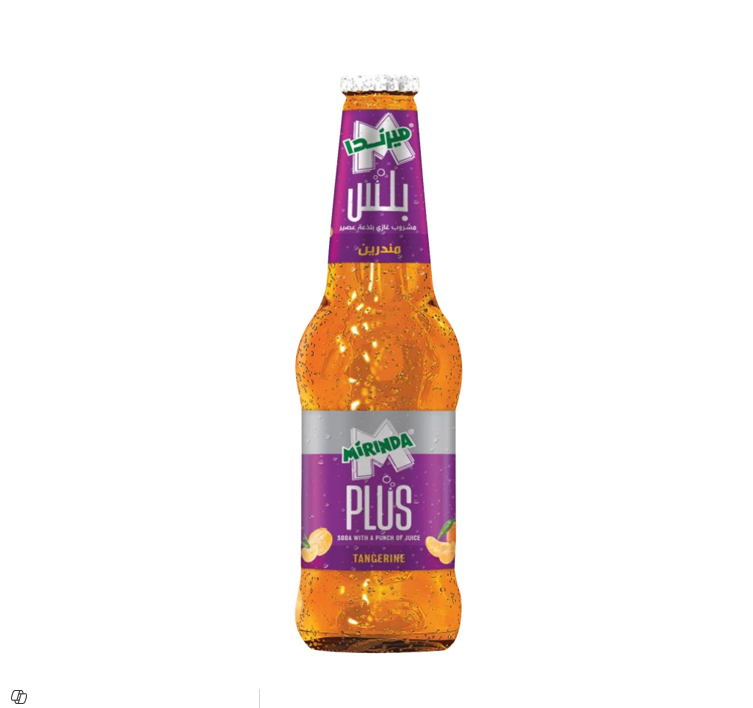 MIRINDA PLUS TANGERINE SODA WITH A PUNCH JUICE 330ML 