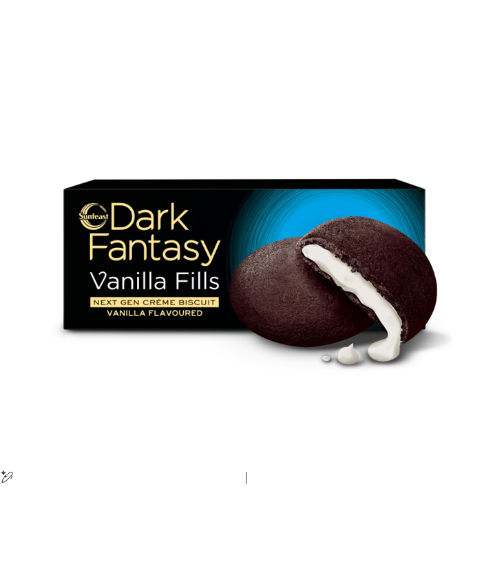 FANTASY DARK VANILA FILLS CREME FILLED COOKIES 75GM