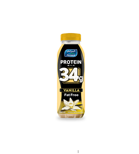 ALMARAI PROTEIN MILK VANILLA NO ADDED SUGAR 400ML 