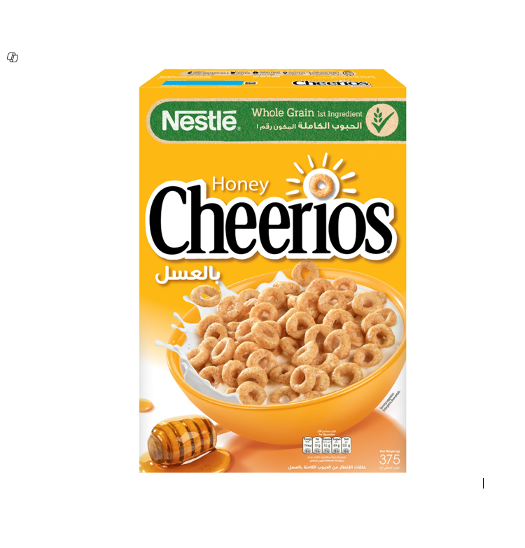 NESTLE HONEY CHEERIOS 375GM