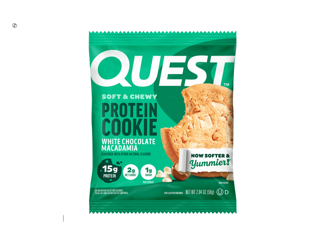 QUEST SOFT CHEWY PROTEIN COOKIE WHITE CHCOLATE 58GM 