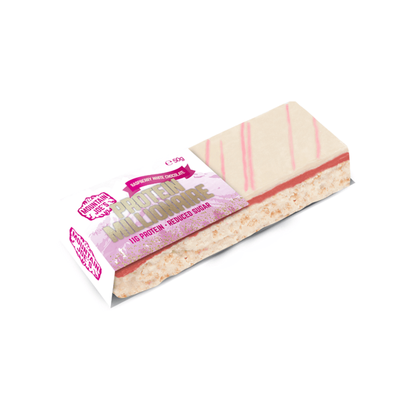 MOUNTAIN JOES PROTEIN MILLIONAIRE RASPBERRY WITH CHOCOLATE 50GM