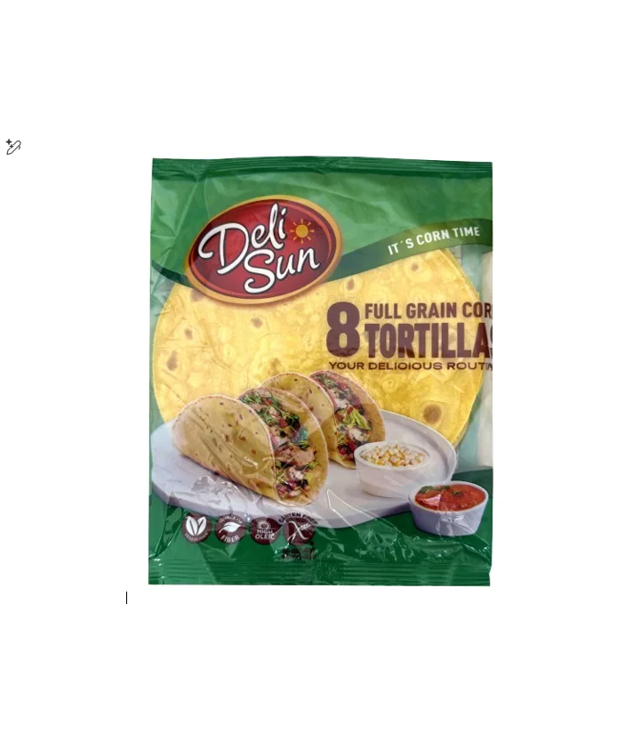 DELISUN FULL GRAIN TORTILLAS 208GM