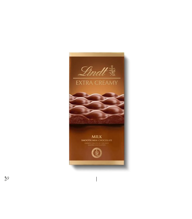LINDT EXTRA CREAMY MILK SMOOTH CHOCOLATE 80GM