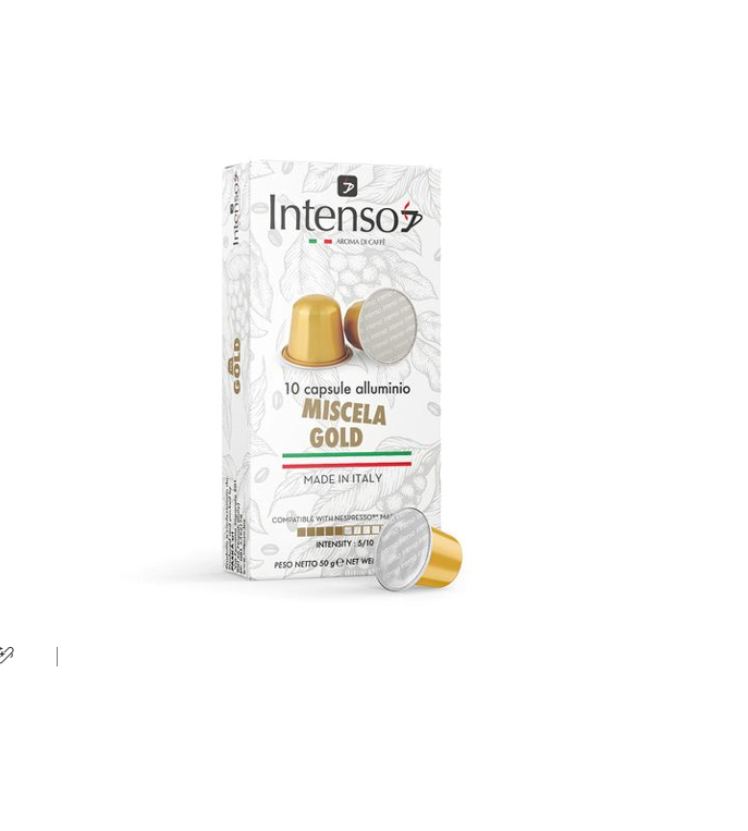 INTENSO CAFFE CARAMEL FLAVOURED COFFEE 10 CAPSULES 