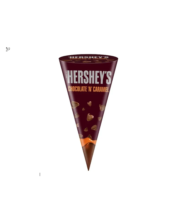 HERSHEYS CONE CHOCOLATE & CARAMEL (100ML) 