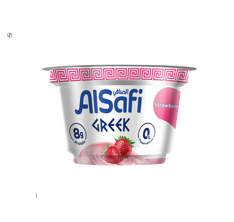 ALSAFI GREEK YOGHERT STRAWBERRY 150GM