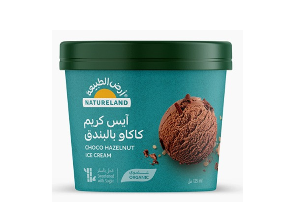 NATURELAND CHOCO HAZELNUT ICE CREAM 125ML