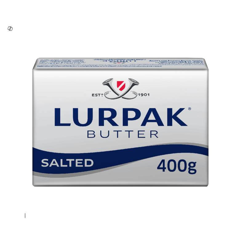 LUPARAK SALTED BUTTER 400GM
