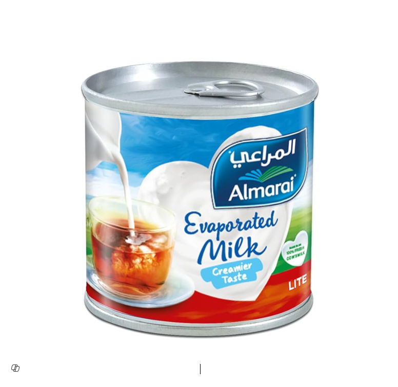 ALMARAI EVAPORATED MILK LITE 160GM