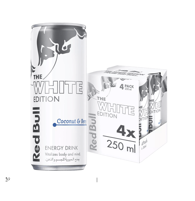 RED BULL WHITE EDITION COCONUT&BERRY ENERGY DRINK 250ML 4*