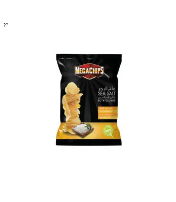 MEGACHIPS SEA SALT POTATO CHIP 40GM