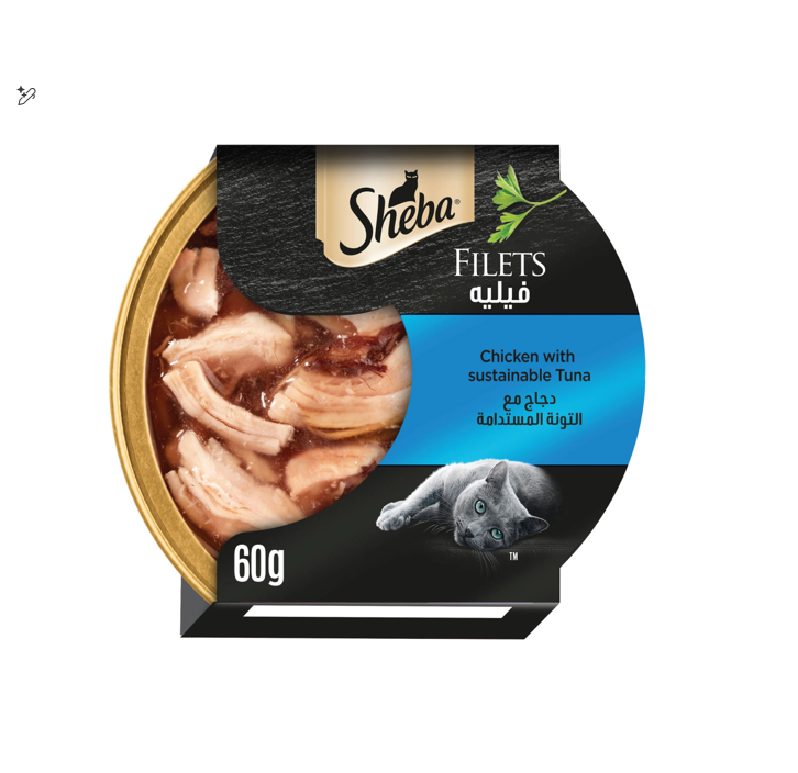 SHEBA CHICKEN TUNA 60GM 