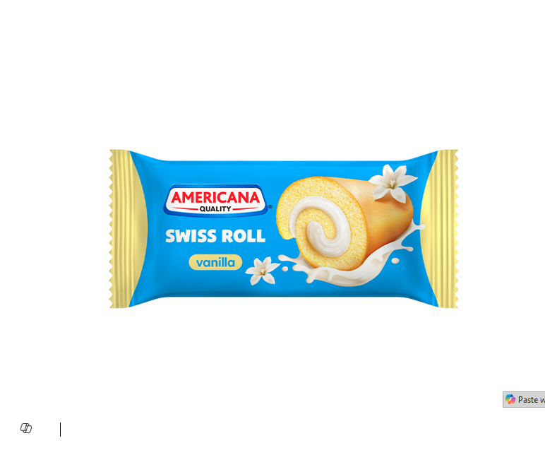 AMERICANA SWISS ROLL VANILLA 20GM