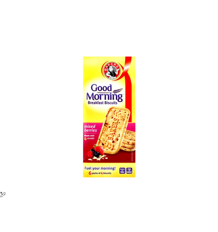 BAKERS GOOD MORNING BISCUITS MIXED BERRY 300GM