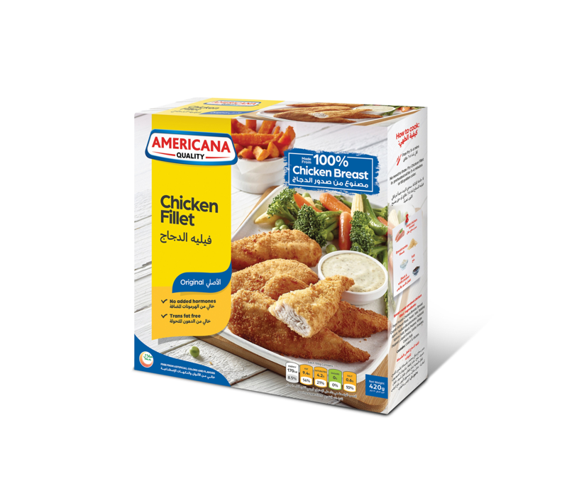 AMERICANA CHICKEN FILLET ORIGNAL 420GM 