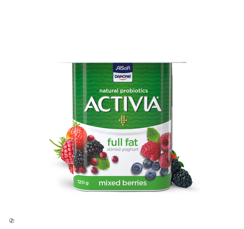 Al Safi Activia Full Fat Mixed Berries Stirred Yoghurt 120G