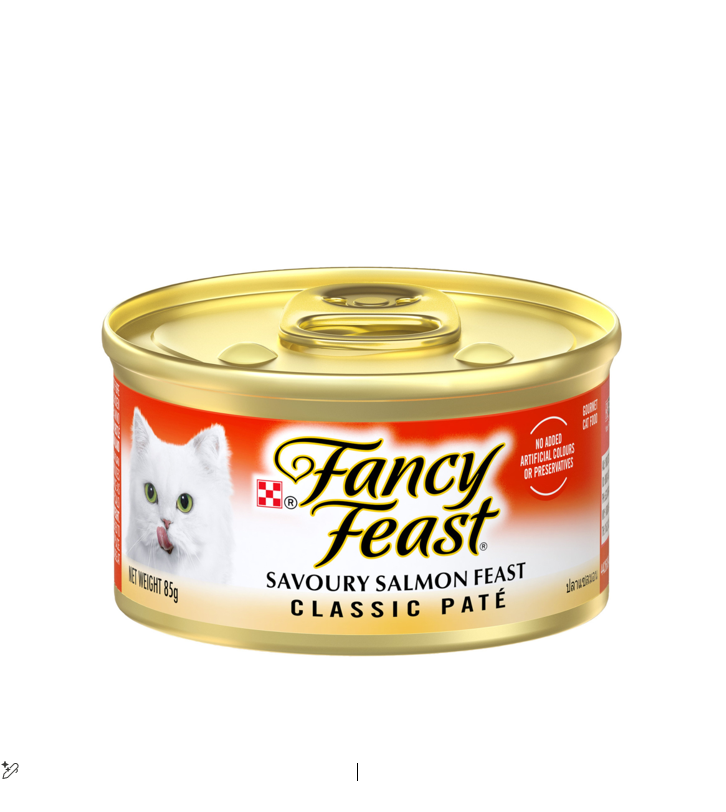 FANCY FEAST SAVOURY SALMON FEAST CLASSIC PATE 85GM