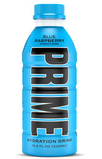 Prime Hydration Drink Blue Raspberry Flavor - gluten free, caffeine free