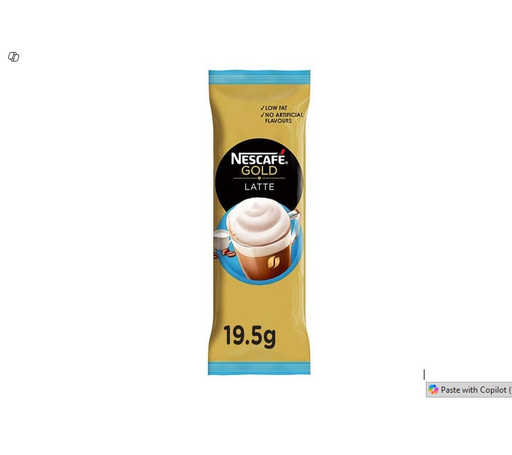 Nescafé Gold Low Fat Latte Instant Coffee Sachet - artificial flavors free