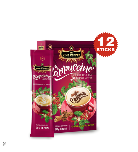 King Coffee Cinnamon Cappuccino Instant Coffee Sachet