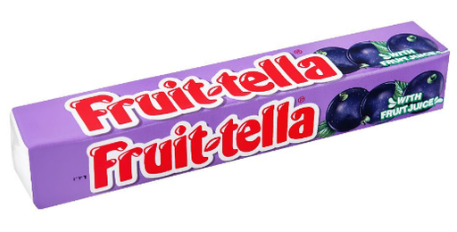 Fruit-tella Blackcurrant Candies with Fruit Juice (9 Pieces) - gelatin Free
