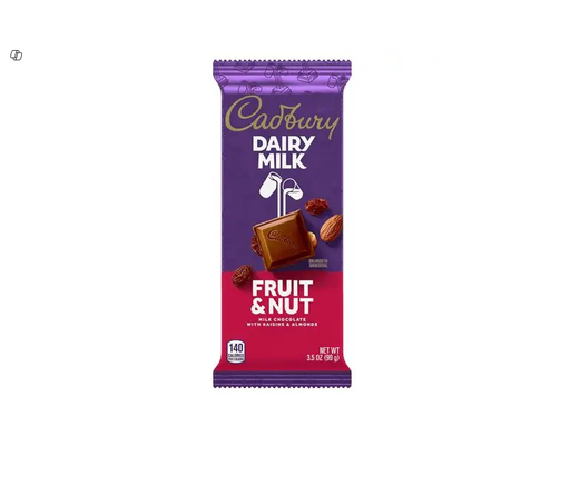 [DMFN21] Cadbury Dairy Milk Fruit & Nut Chocolate Bar with Raisins & Almonds 35GM