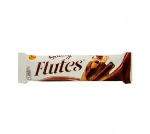 [MCH66600] Galaxy Flutes Milk Chocolate Coated Wafer Rolls (2 Pieces)