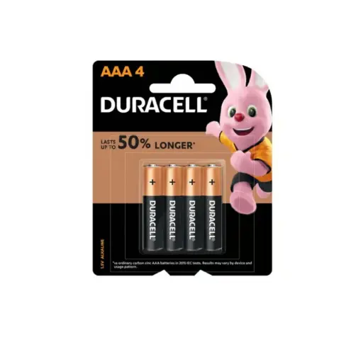 [33201156] Duracell AAA 1.5V Alkaline Batteries (4pcs)