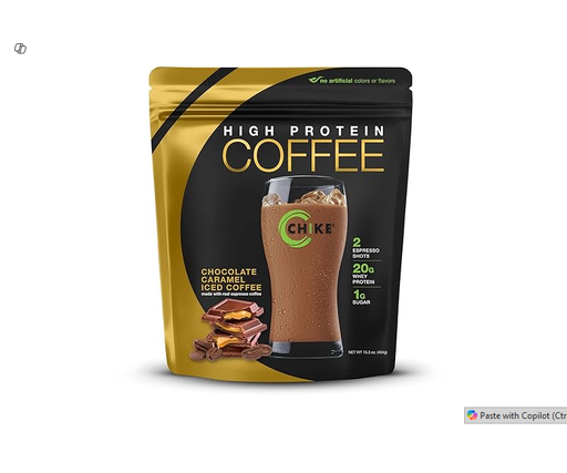 HIGH PROTEIN COFFEE CARAMEL ICED COFFEE