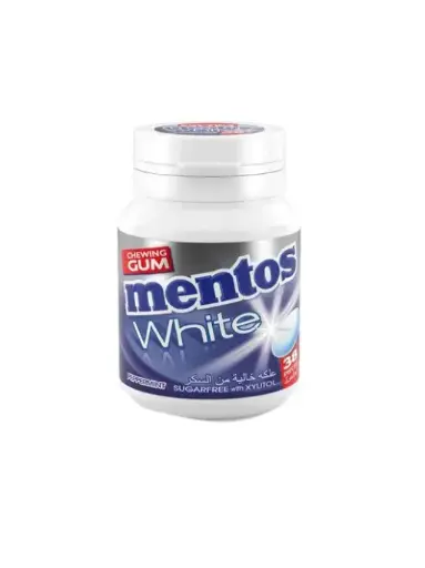 Mentos White Chewing Gum Sweet Mint Flavor with Xylitol - sugar free