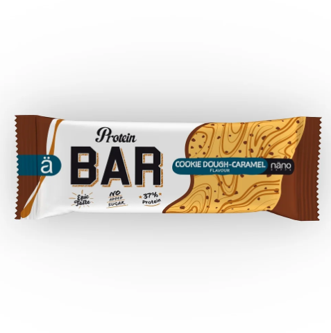 NanoSupps 37% Protein Bar Cookie Dough Caramel Flavor - no added sugar