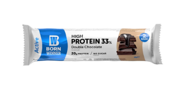 Born Winner 33% Protein Bar Double Chocolate Flavor - no added sugar
