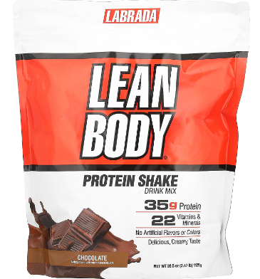 LABRADA LEAN BODY PROTEIN SHAKE DRINK MIX CHOCOLATE FLAVOR