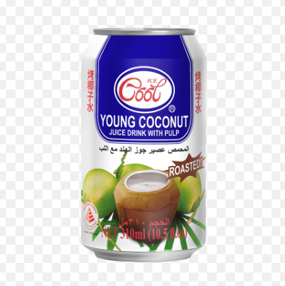Ice Cool Roasted Young Coconut Juice with Pulp
