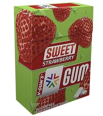V-Gum's Sweet Strawberry Flavor - sugar free