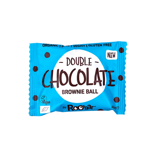 Roo'Bar Organic Double Chocolate Brownie Balls - vegan, gluten free