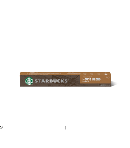 Starbucks House Blend Lungo Coffee Capsules Medium Roast