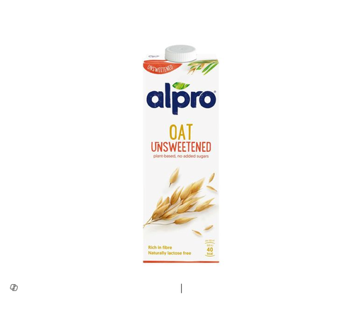 Alpro Vegan Unsweetened Oat Drink - sugar free