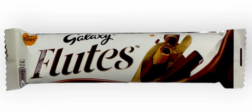 [MCH63800] Galaxy Flutes Milk Chocolate Coated Wafer Roll Filled with Vanilla Cream 22.5G
