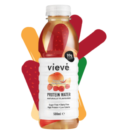 [THP-0003] Vieve High Protein Water Peach & Raspberry Flavor - sugar free, dairy free, low calorie 500ML