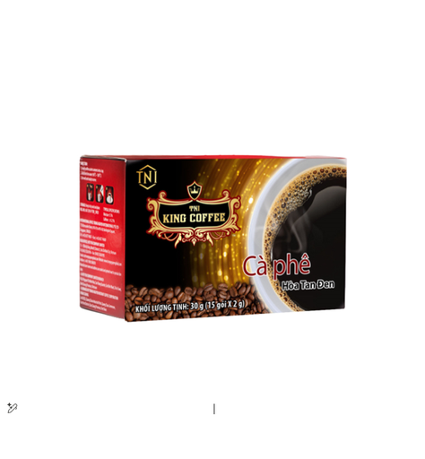 King Coffee Pure Instant Black Coffee Medium Dark Roast