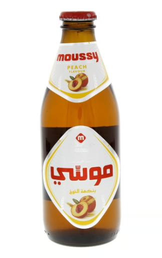 Moussy Non-Alcoholic Malt Beverage Peach Flavor