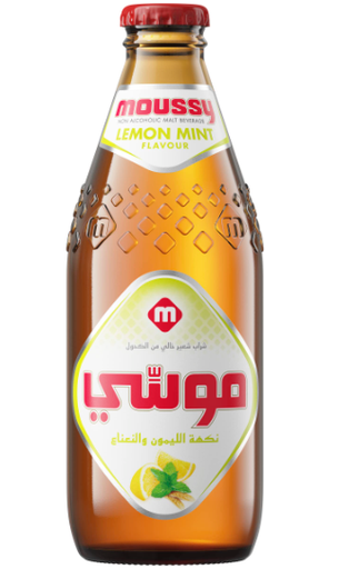 Moussy Non-Alcoholic Malt Beverage Lemon Mint Flavor