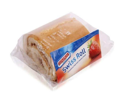 Americana Strawberry Swiss Roll Cake