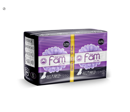 Fam Extra Thin Night Pads with Wings 7pads