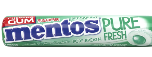 Mentos Chewing Gum Spearmint Flavor with Green Tea Extract - sugar free
