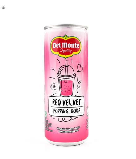 Del Monte Red Velvet Popping Boba Drink 240ml